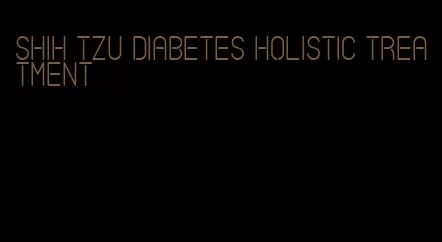 shih tzu diabetes holistic treatment