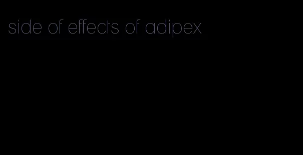 side of effects of adipex