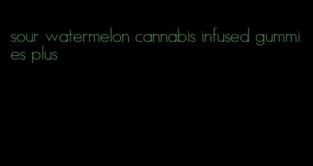 sour watermelon cannabis infused gummies plus