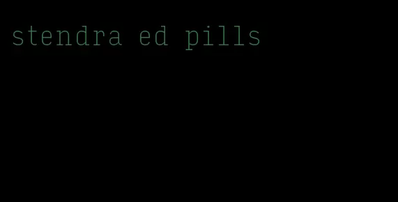stendra ed pills