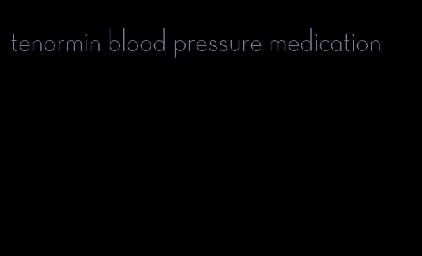 tenormin blood pressure medication