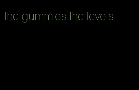 thc gummies thc levels