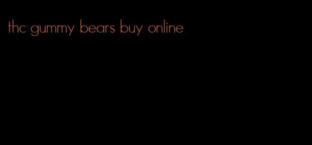 thc gummy bears buy online