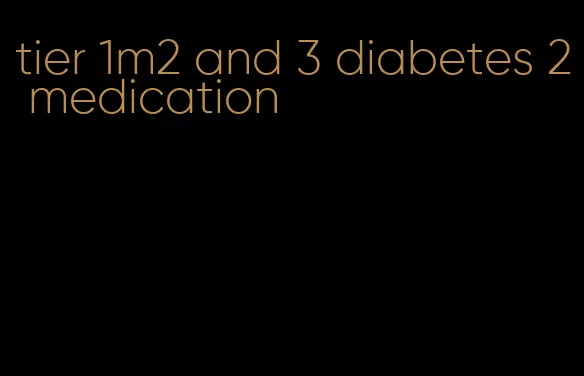 tier 1m2 and 3 diabetes 2 medication