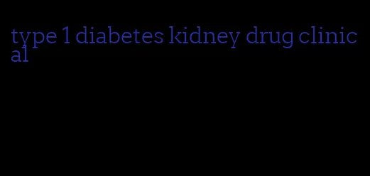 type 1 diabetes kidney drug clinical