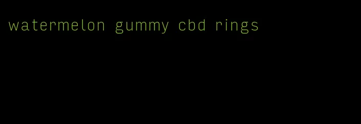 watermelon gummy cbd rings