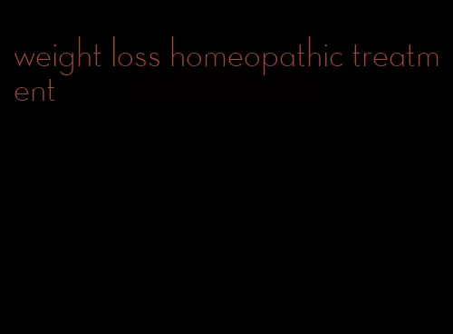 weight loss homeopathic treatment
