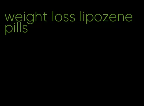 weight loss lipozene pills