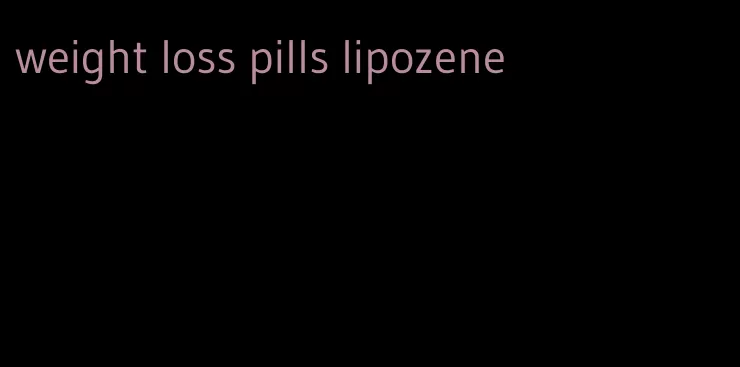 weight loss pills lipozene