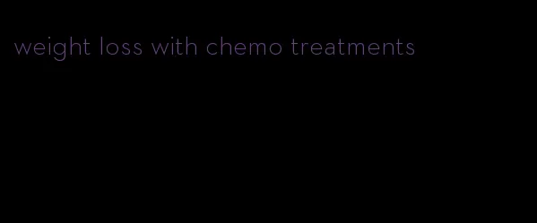 weight loss with chemo treatments