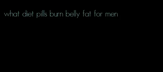 what diet pills burn belly fat for men