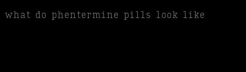 what do phentermine pills look like