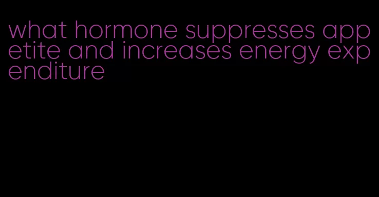 what hormone suppresses appetite and increases energy expenditure