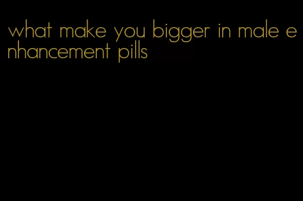 what make you bigger in male enhancement pills