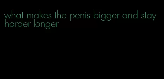 what makes the penis bigger and stay harder longer