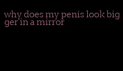 why does my penis look bigger in a mirror