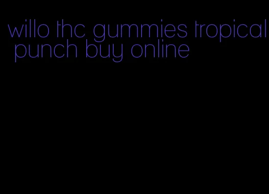 willo thc gummies tropical punch buy online