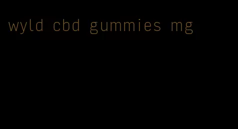 wyld cbd gummies mg